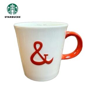 Starbucks 2013 Ampersand White Ceramic Coffee Tea Mug 12 oz